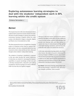 exploring autonomous learning strategies to deal with the students