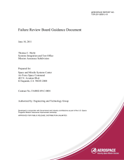 Failure Review Board Guidance Document