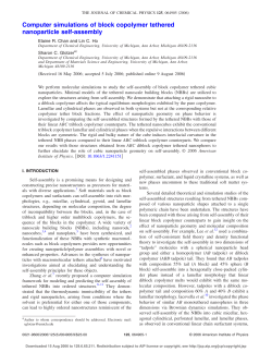 Computer simulations of block copolymer tethered nanoparticle self