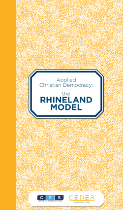 Rhineland model - Martens Centre