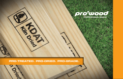 ProWood KDAT (Kiln-Dried After Treatment) Brochure