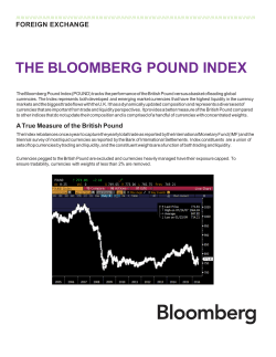 THE BLOOMBERG POUND INDEX