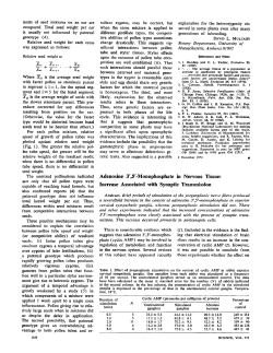 Adenosine 3`,5`-Monophosphate in Nervous Tissue