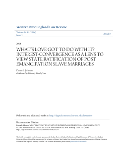 interest-convergence as a lens to view state ratification
