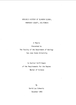 Geologic history of Elkhorn Slough, Monterey County, California
