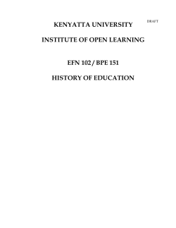 History of Education