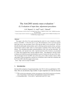 The AME2003 atomic mass evaluation