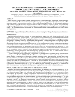 microreactor-based system for radiolabeling of biomolecules with