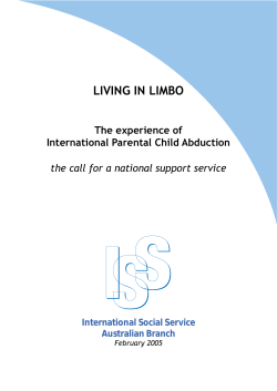 Living in Limbo - The experience of International Parental Child