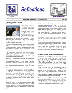 July - Popular Astronomy Club, Inc.