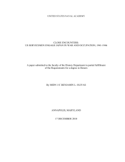 Close Encounters: U.S. Servicemen Engage Japan in War