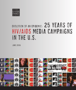 Evolution of an Epidemic: 25 Years of HIV/AIDS Media Campaigns