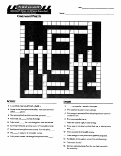 Crossword Puzzle