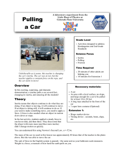 Pulling a Car - Little Shop of Physics