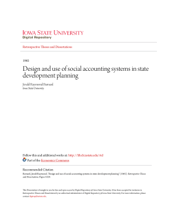 Design and use of social accounting systems in state development