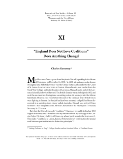 England Does not Love Coalitions