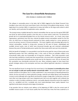 The Case for a Greenfields Renaissance