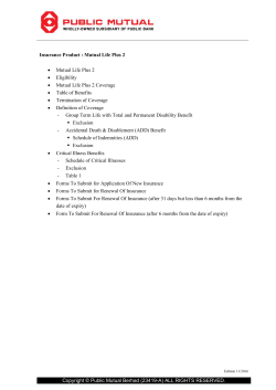 Mutual Life Plus 2 - Public Mutual Berhad