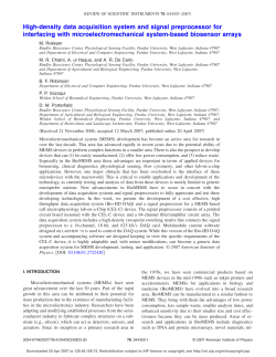 High-density data acquisition system and signal