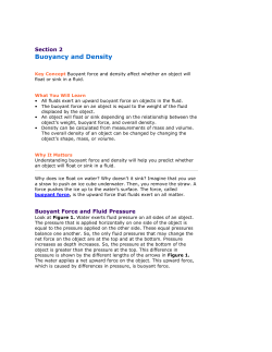 Section 2 Buoyancy and Density
