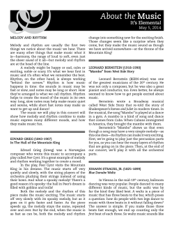 About the Music - Portland Symphony Orchestra