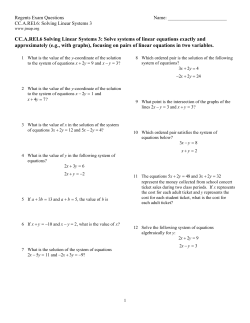 ExamView - A.REI.6.SolvingLinearSystems3.tst