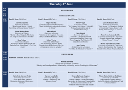 Thursday 8th June - Discurso e Identidade