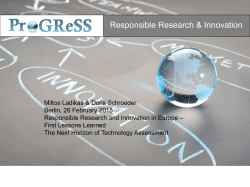 Miltos Ladikas - 2nd scientific conference within the EU