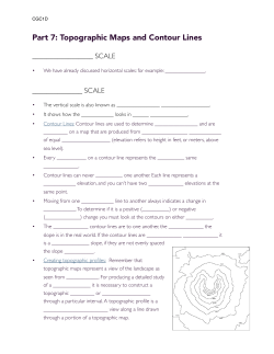 topographic maps and contour lines