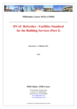 HVAC Refresher - Facilities Standard for the Building
