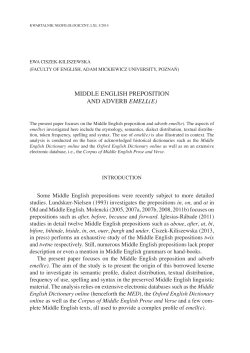 middle english preposition and adverb emell(e)