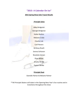 2015- A Calendar On Ice