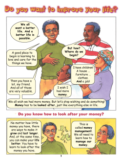 Booklet 1 Make the most of your money