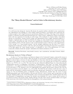 Full Text  - Review of History and Political Science