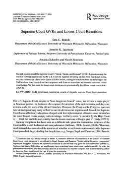 Supreme Court Monitoring Via GVRs.