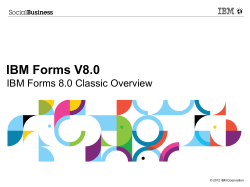 IBM Forms V8.0