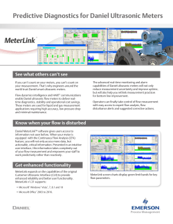 Daniel Ultrasonic Flow Meters