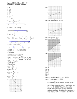 Final Review Packet Answers