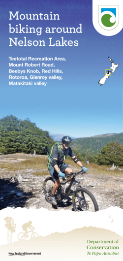 Nelson Lakes area mountain bike trails