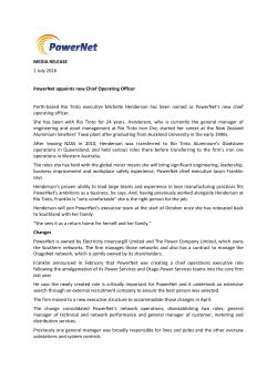 Powernet appoints new Chief operating officer