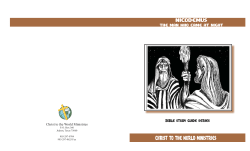nicodemus - Christ To The World Ministries