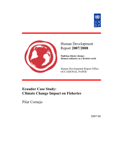 Ecuador Case Study: Climate Change Impact on Fisheries