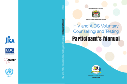 Participant`s Manual - National Aids Control Program