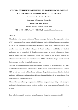 1 STUDY OF A COMPLETE THERMOELECTRIC - Academica-e