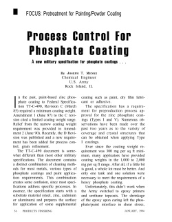 Process Control For Phosphate Coating