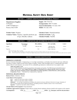TJ MSDS - TJ Propane.com