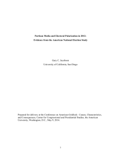 Partisan Media and Electoral Polarization in 2012