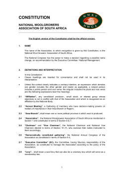 nwga constitution - The National Wool Growers Association