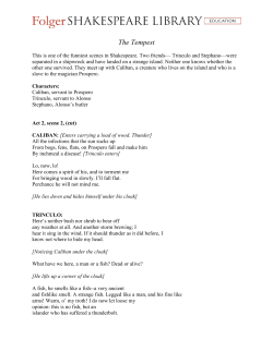 The Tempest - Folger Shakespeare Library