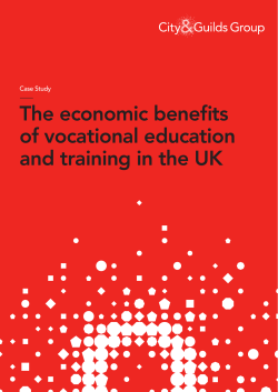 The economic benefits of vocational education and training in the UK